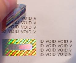 stiker segel hologram Void